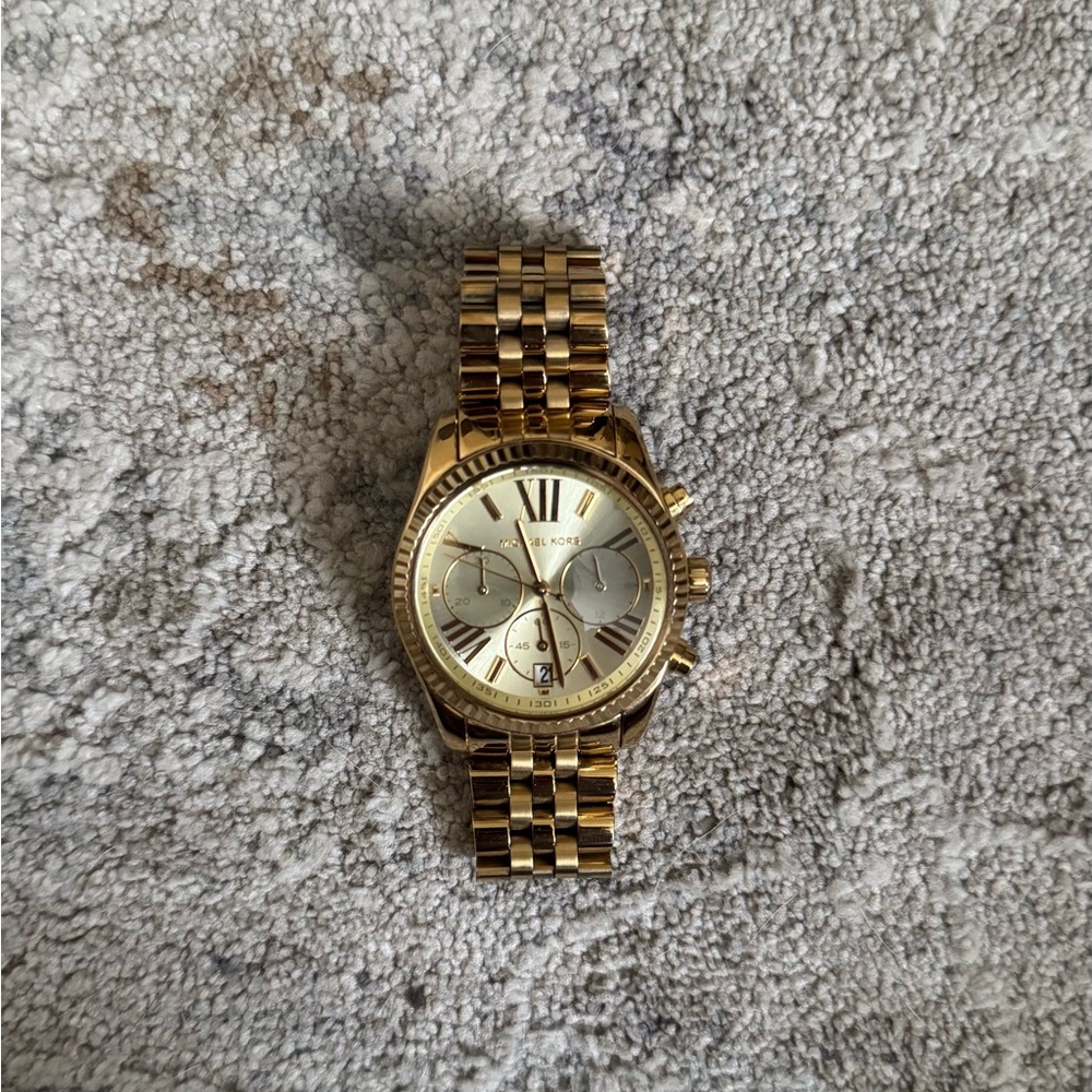 Michael Kors Lexington Gold Chronograph Watch